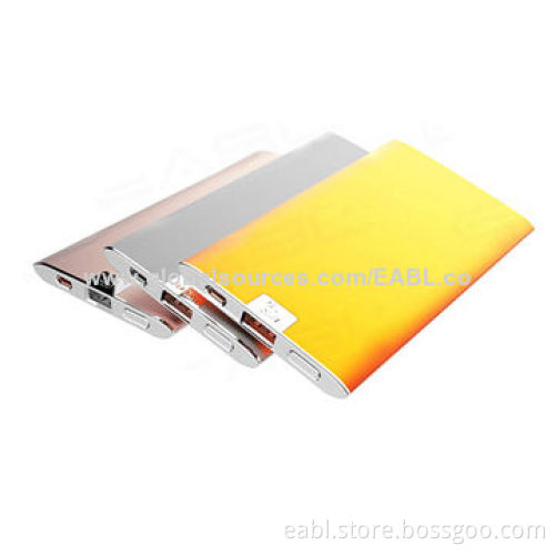Emergency Battery Power Banks for Smartphones, 5,000mAh/A Grade Li-polymer Battery